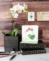 Quilling Card Thank You Potted Orchid (TY012)