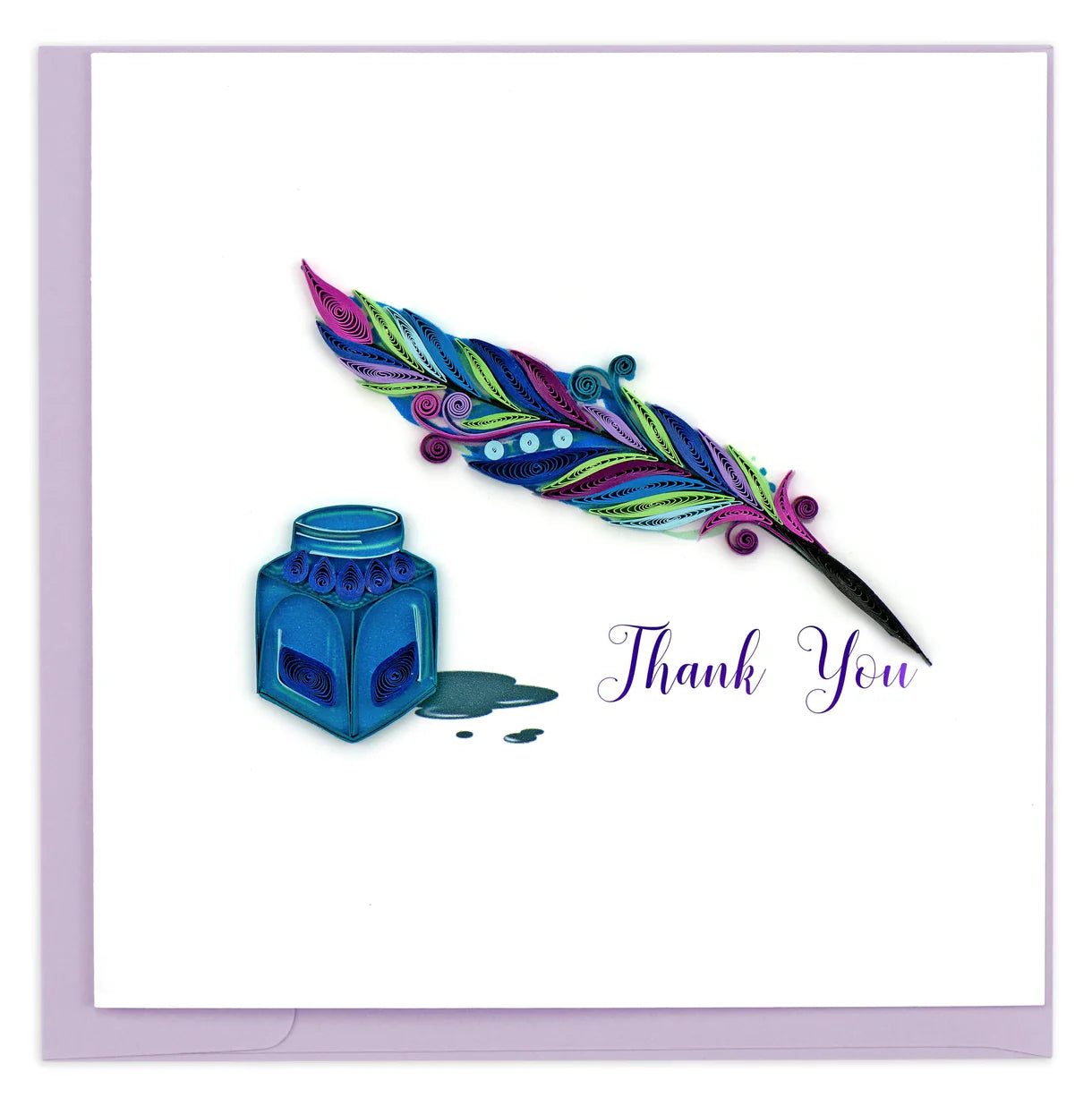 Quilling Card Thank You Quill & Ink (Ty008)