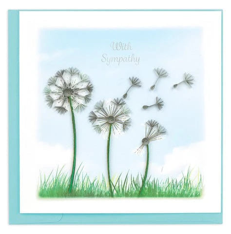 Quilling Card Sympathy Dandelions(SO758)