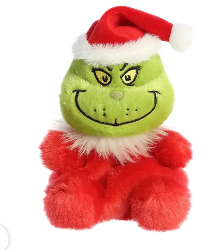 Santa Grinch Palm Pals Stuffed Animal