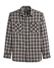 Pendleton Men's Burnside Cotton Flannel Grey Multi Plaid Shirt