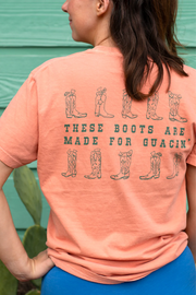 El Arroyo Taco Boots - T-shirt (Adult) ( TEE00055)(Coral)