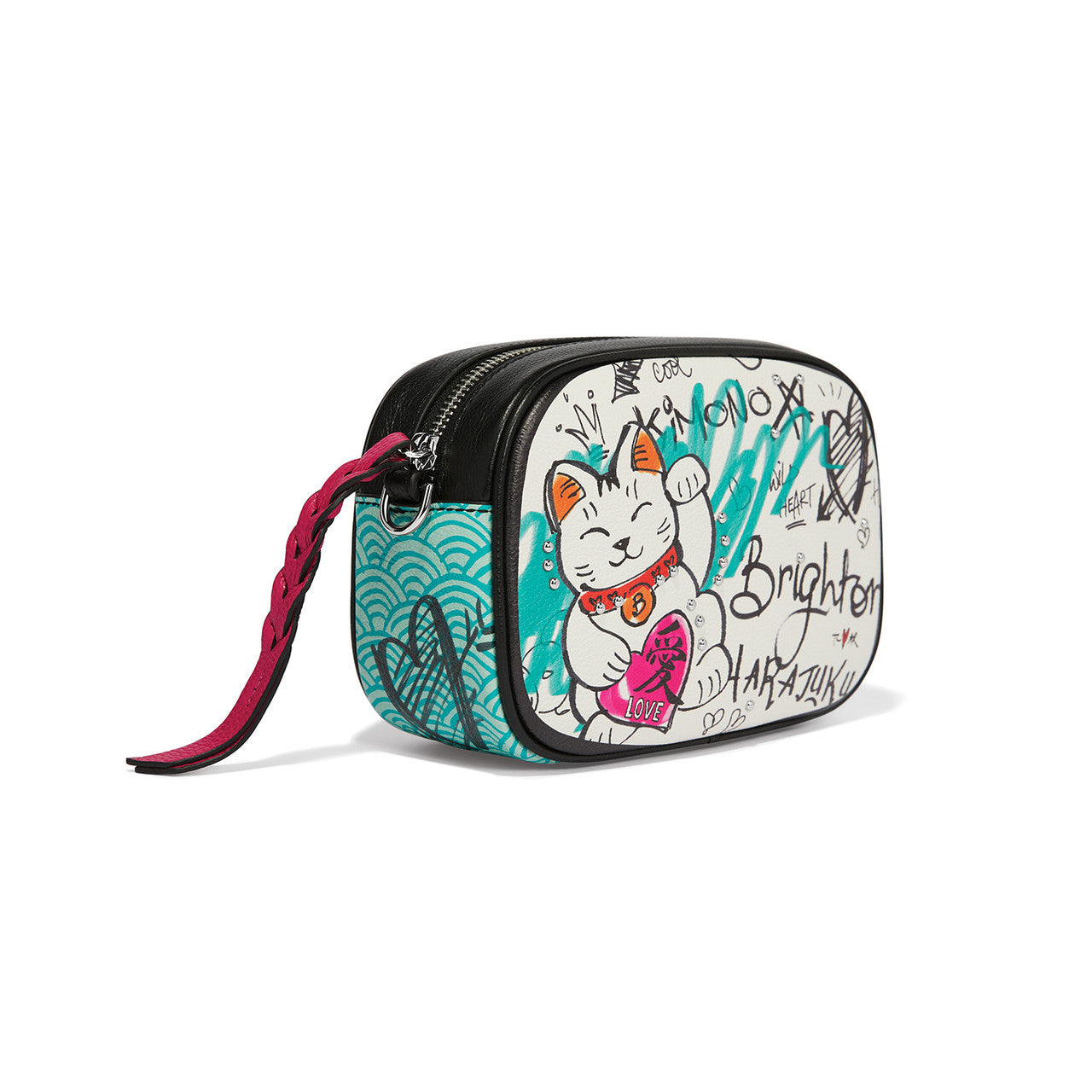 Brighton From Tokyo with Love Mini Crossbody Camera Bag (WHT/MULTI