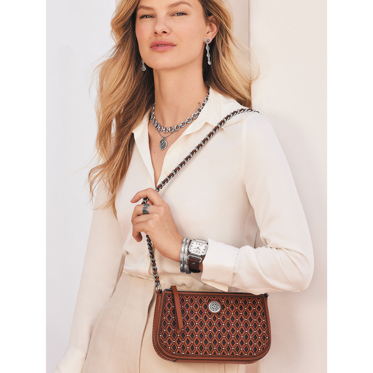 Brighton Sera Mini Cross Body Bag (RUSSET)(H16248)
