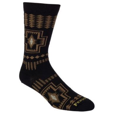 Pendleton Harding Wool Blend Black Crew Socks