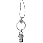 Brighton Heart Charm Reversible Badge Clip Necklace (JN9742)