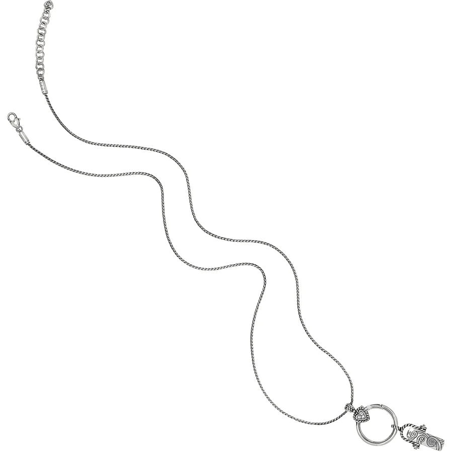 Brighton Heart Charm Reversible Badge Clip Necklace (JN9742)