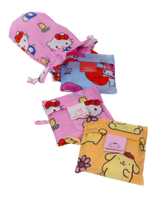 Baggu Standard Reusable Bags Set of 3 - Hello Kitty & Friends