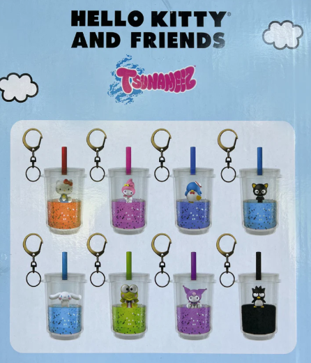Hello Kitty And Friends Tsunameez Boba Keychain Blind Bag