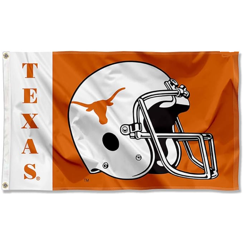 Texas Longhorn Helmet Flag (3' X 5') (13030571FH)
