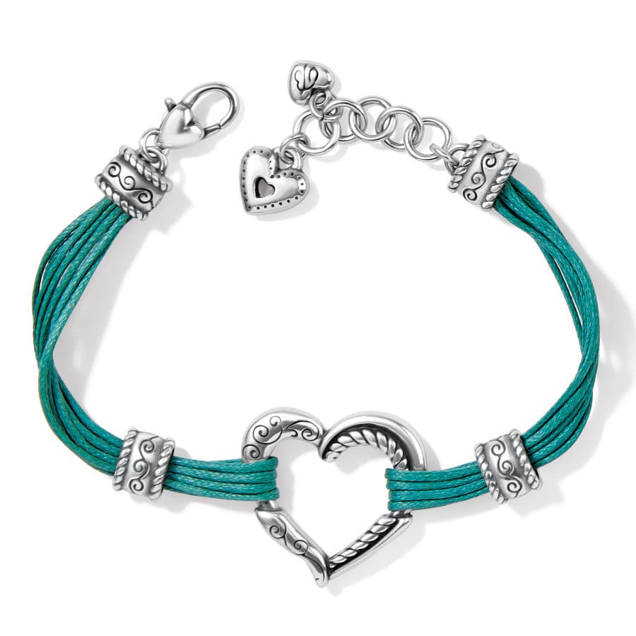 Brighton Heritage Heart Bracelet (Teal )(J3246B)