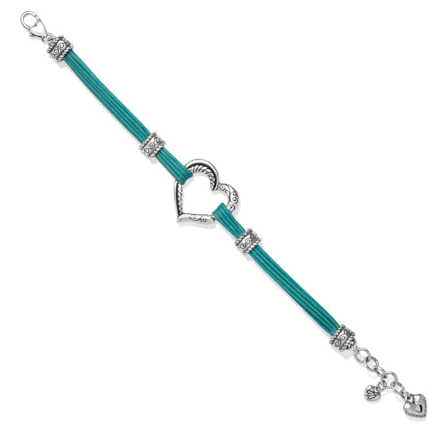 Brighton Heritage Heart Bracelet (Teal )(J3246B)
