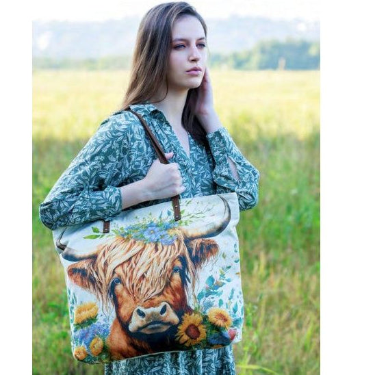 Cott N Curls Highlander Flora Tote