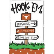 Magnolia Lane Hook 'em Garden Flag