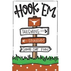 Magnolia Lane Hook 'em Garden Flag
