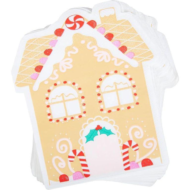 Gibson Kalo Chic Gingerbread House Lunch Napkins