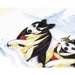 Sled Dogs Quilling Card