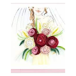 Bridal Bouquet Quilling Card