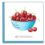 Quilling Card Bowl of Cherries (BL1261)