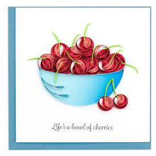 Quilling Card Bowl of Cherries (BL1261)