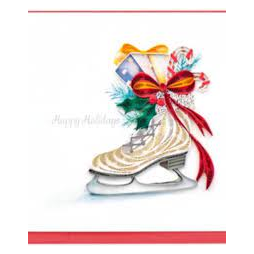 Winter Skates Quilling Card
