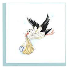 Quilling Card Special Delivery Stork (CG819)