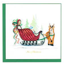 Sleigh Ride Quilling Card