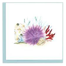 Sea Urchin Quilling Card