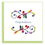 Congratulations Swirl Quilling Card