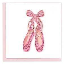 Ballet Slippers Quilling Card