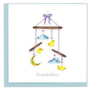 Night Sky Baby Mobile Quilling Card