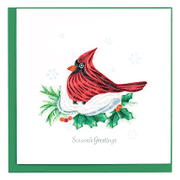 Snowy Cardinal Quilling Card
