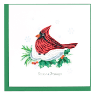 Snowy Cardinal Quilling Card