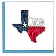 Texas State Flag Quilling Card (BL1349)