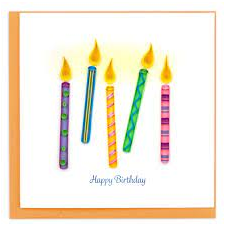Birthday Candles Quilling Card