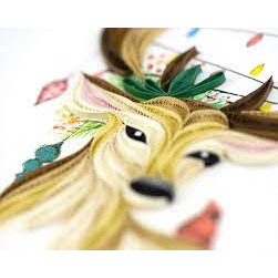 Deer Santa Quilling Card