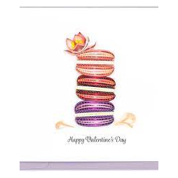 Valentine's Macaroons Quilling Card