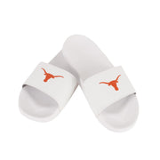 Texas Longhorn White Slide Sandal