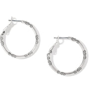 Brighton Small Silver Hoop Charm Earrings (J19520)(Silver)