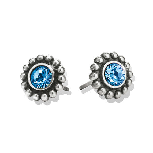 Brighton Blue Twinkle Mini Post Earrings (SLV)