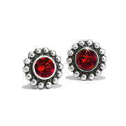 Brighton Ruby Twinkle Mini Post Earrings (SLV)