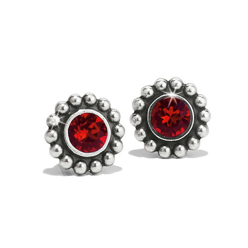 Brighton Ruby Twinkle Mini Post Earrings (SLV)