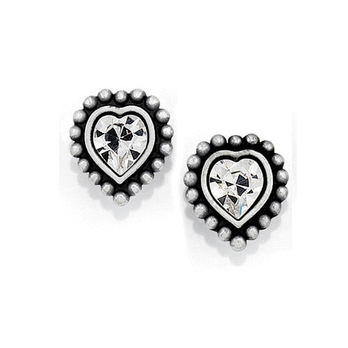 Brighton Shimmer Heart Mini Post Earrings (SLv)