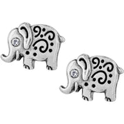 Brighton Elli Elephant Post Silver Earrings