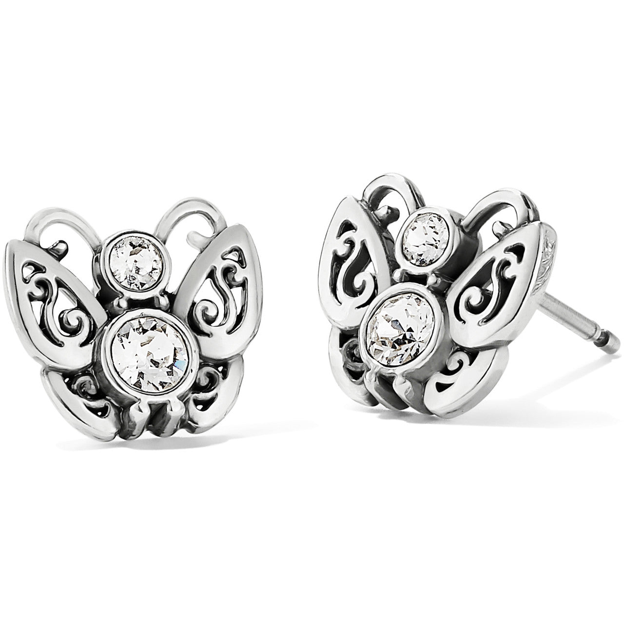 Brighton Flight of The Fancy Mini Post Earrings (SLV)