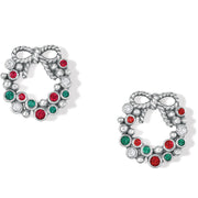 Brighton Eternal Joy Wreath Mini Post Earrings (J22333) SLV/RED/GRN