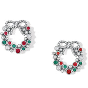 Brighton Eternal Joy Wreath Mini Post Earrings (SLV/GRN/RED)