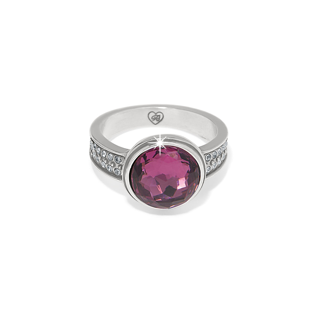 Brighton Meridian Aurora Amy Amethyst Ring (SLV)
