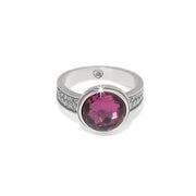 Brighton Meridian Aurora Amy Amethyst Ring (SLV)