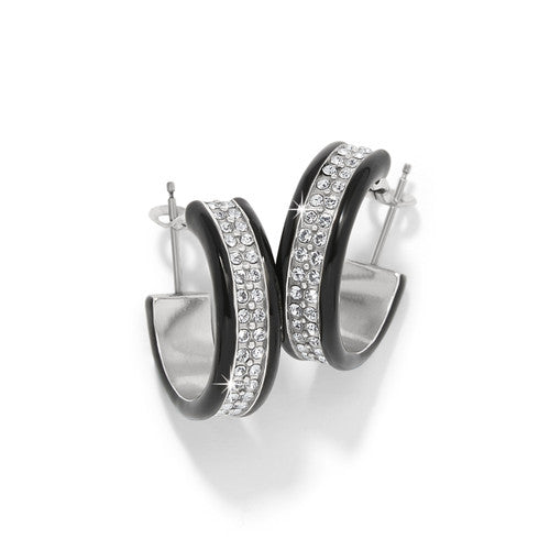 Brighton Meridian Black Hoop Earrings